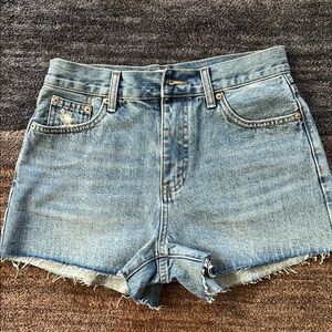 Pink Lily “give it a go” denim shorts